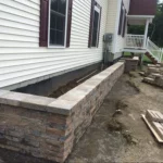 Brick raised bed